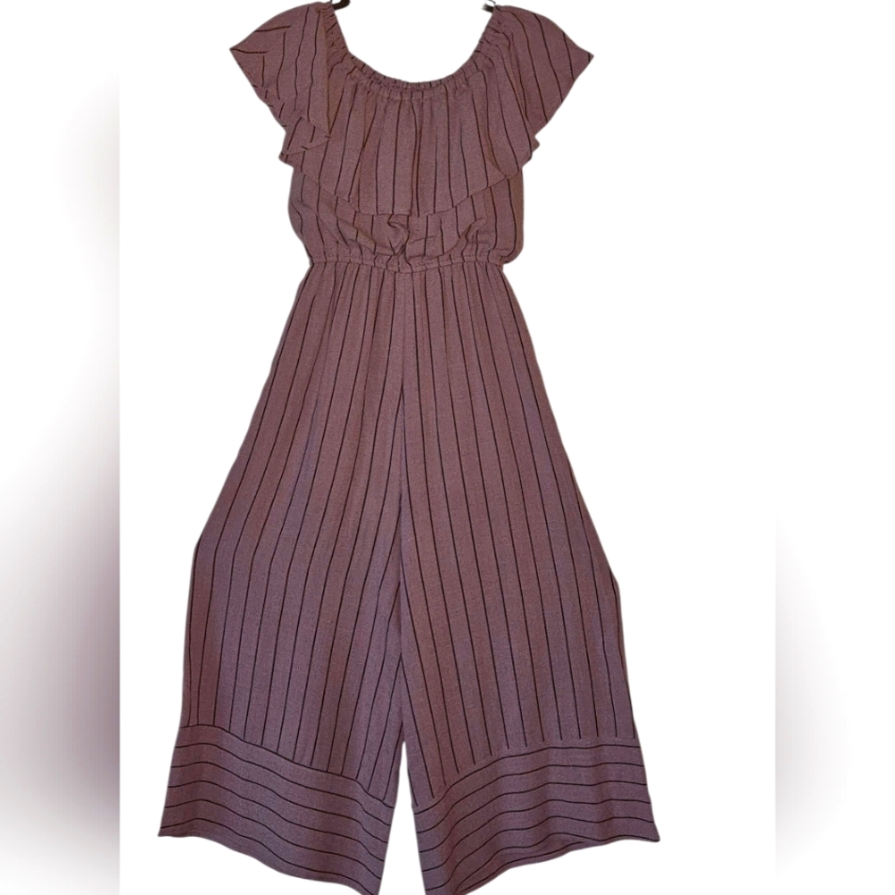 She + Sky Womens Strip Jumpsuit Med